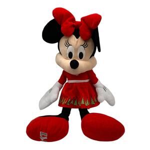 Disney Minnie Mouse 2017 Christmas Plush 29" Excellent Condition